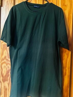 Men's Dark Green Crew Neck T-Shirt